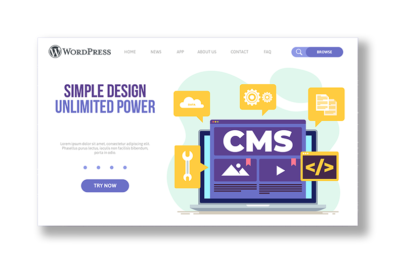 wordpress web design - custom wordpress template